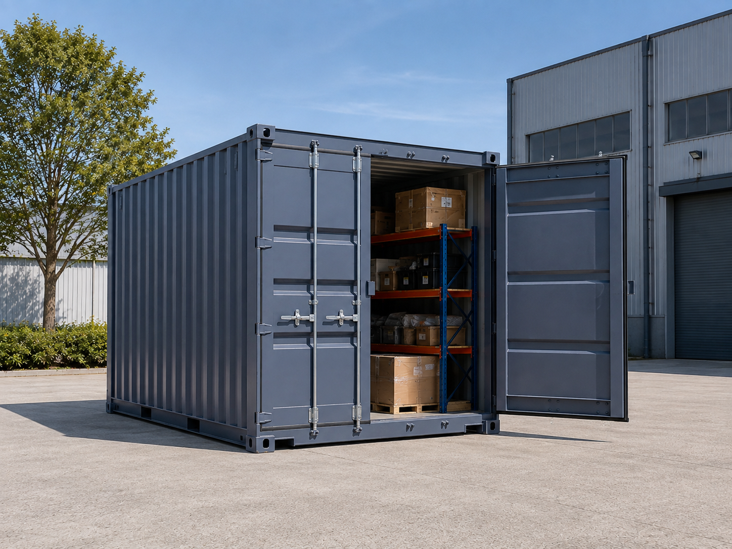 Container acondicionado para bodegaje